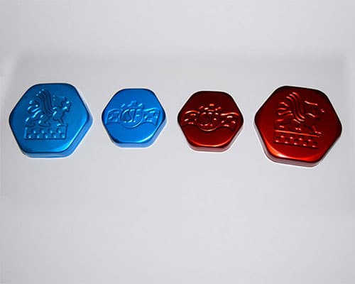 Soft and Colour Anodizing component